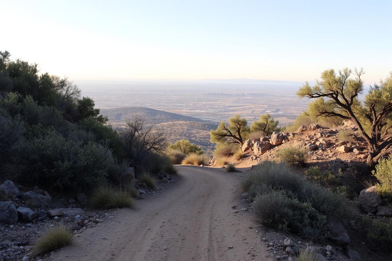 Palmer Park mesa trail with city views